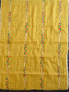 Banarasee Kota Doria Hand-Embroidered Salwar Kameez Dupatta Set-Yellow