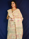 Pure Handloom Khadi Cotton Madhubani Print Salwar Kameez Dupatta Set-Beige