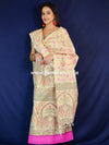 Pure Handloom Khadi Cotton Madhubani Print Salwar Kameez Dupatta Set-Beige