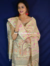 Pure Handloom Khadi Cotton Madhubani Print Salwar Kameez Dupatta Set-Beige