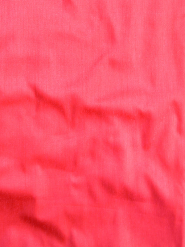 Banarasee Handloom Pure Chiffon Silk Kameez Fabric With Silver Zari Buta Dupatta-Peach