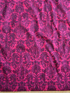 Banarasee Cotton Silk Salwar Kameez Ghichha Leaf Buti Fabric & Dupatta-Pink & Black
