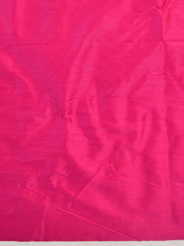Banarasee Silk Brocade Salwar Kameez Fabric With Hand-Embroidered Dupatta-Hot Pink & Teal