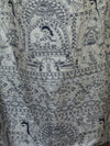 Pure Handloom Khadi Cotton Madhubani Print Salwar Kameez Dupatta Set-Beige