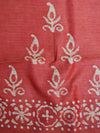 Handloom Khadi Cotton Hand-Dyed Batik Pattern Salwar Kameez Dupatta Set-Blue & Red