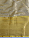 Banarasee Handwoven Semi Silk Saree With Jaal & Zari Border Design-Magenta