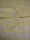 Handloom Khadi Cotton Hand-Dyed Batik Pattern Salwar Kameez Dupatta Set-Blue & Yellow