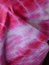 Bhagalpuri Silk Cotton Suit Set With Shibori Dye Design-Green & Red