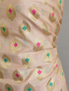 Banarasee Handloom Chanderi Cotton Salwar Kameez With Digital Print Dupatta-Pastel Pink