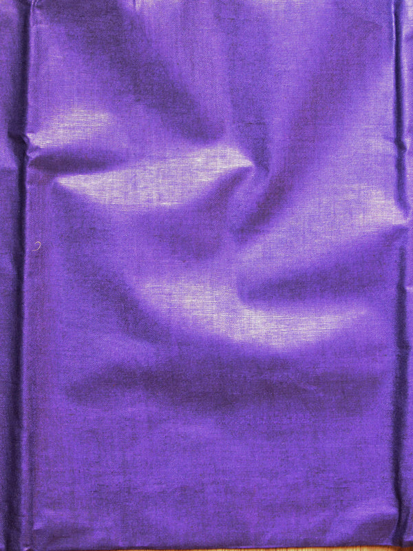 Bhagalpuri Silk Cotton Suit Set With Shibori Dye Design-Yellow & Purple