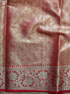 Banarasee Organza Mix Saree With Sona Rupa Jaal Design-Red