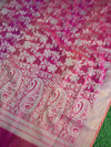 Banarasee Chanderi Cotton Salwar Kameez & Dupatta Set-Pink