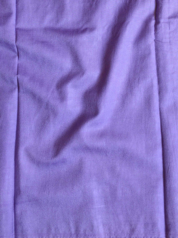 Banarasee Chanderi Silk Zari Buti Salwar Kameez Fabric With Digital Print Dupatta-Lavender