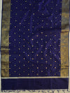 Banarasee Art Silk Buti Design Dupatta-Deep Blue