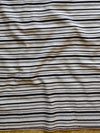 Handloom Mul Cotton Kameez & Bottom Set-Black & White