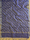 Banarasee Chanderi Salwar Kameez Gold Buta Fabric Dupatta-Green & Blue