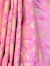 Banarasee Faux  Georgette Saree With Gold Zari Jaal Work-Pink