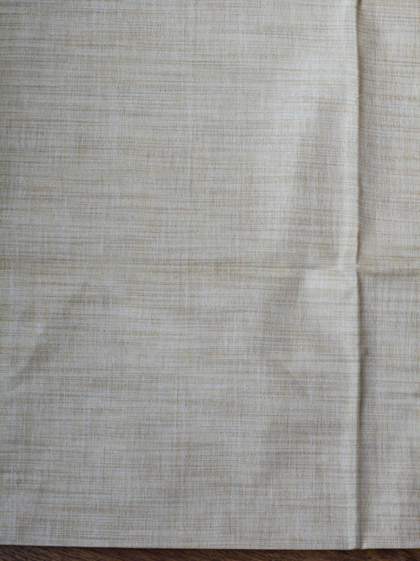 Handloom Khadi Cotton Salwar Kameez With Madhubani Print Dupatta-Beige & Yellow