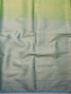 Banarasee Semi Silk Dual Shade Saree With Paisley Buti & Floral Pallu Design-Blue & Green