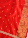 Banarasee Art Silk Buti Design Dupatta-Red