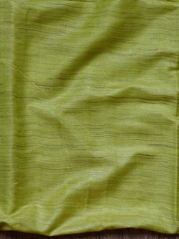 Bhagalpuri Jute Silk Cotton Suit Set With Shaded Dupatta & Kameez-Green