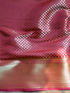 Banarasee Art Silk Saree With Zari Buta & Border-Maroon