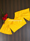 Banarasee Pure Silk Brocade Fabric Blouse-Yellow