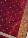 Banarasee Art Silk Buti Design Dupatta-Maroon