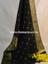 Banarasee Art Silk Buti Design Dupatta-Black