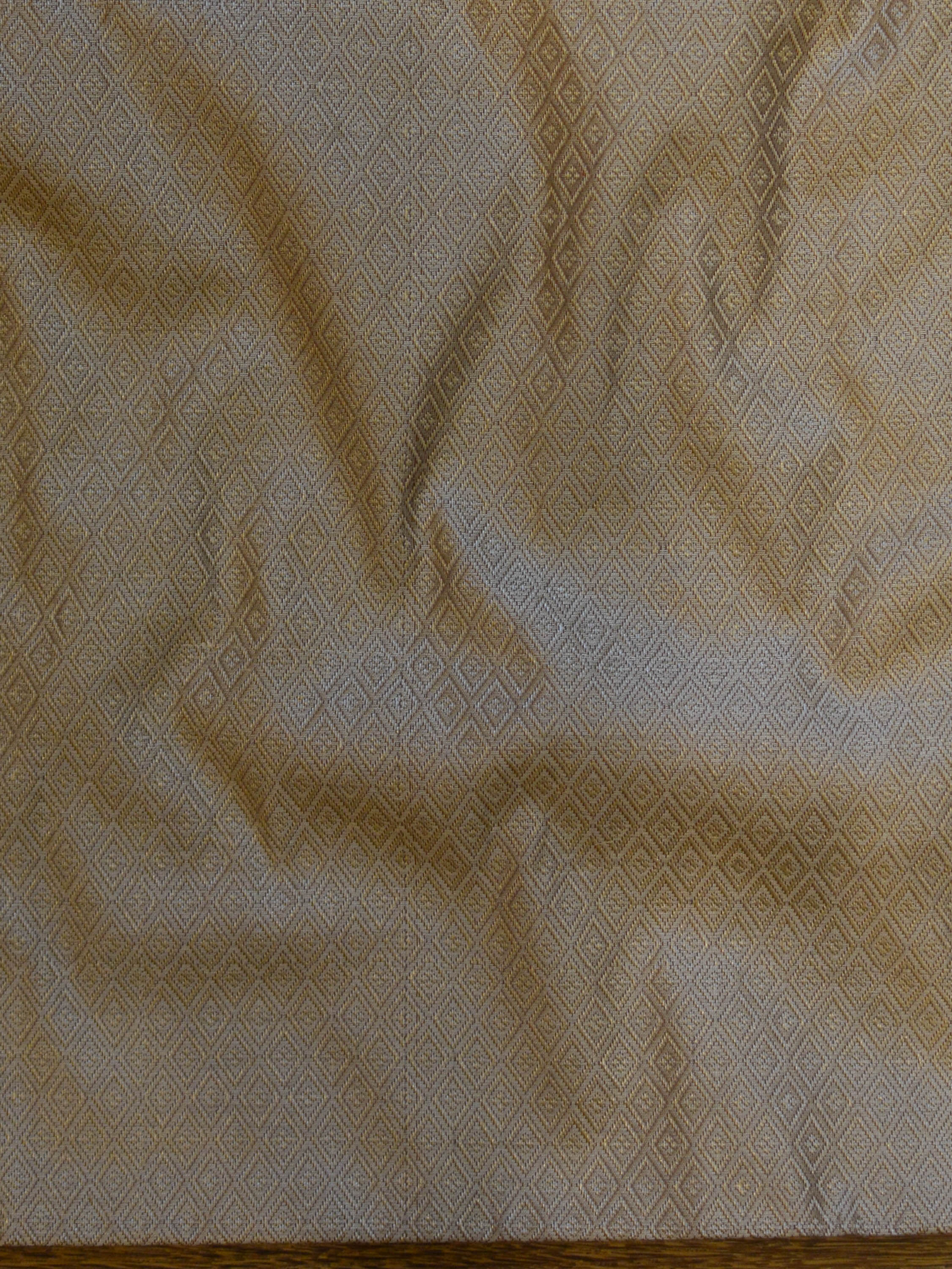 Banarasee Salwar Kameez Cotton Silk Resham Buti Woven Fabric-Beige