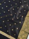 Banarasee Art Silk Buti Design Dupatta-Black