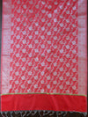 Banarasee Chanderi Salwar Kameez Fabric & Dupatta With Silver Zari-Yellow & Red