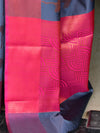 Banarasee Art Silk Saree With Buta Design & Contrast Broad Border-Grey