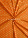 Banarasee Semi Katan Silk Buti Design Fabric-Orange