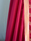 Banarasee Salwar Kameez Semi Katan Silk Fabric With Zari Design & Chiffon Dupatta-Maroon