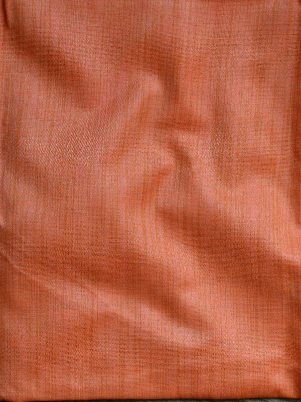 Handloom Block Printed Khadi Cotton Salwar Kameez Dupatta Set-Peach