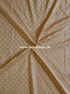 Banarasee Semi Katan Silk Buti Design Fabric-Beige
