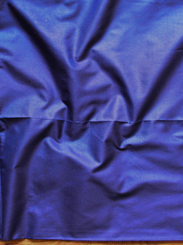 Banarasee Salwar Kameez Semi Katan Silk Fabric With Zari Jaal-Blue