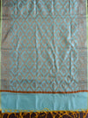 Banarasee Chanderi Cotton Salwar Kameez Fabric With Dupatta Buta Design-Blue