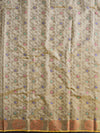 Banarasee Chanderi Cotton Salwar Kameez Fabric With Dupatta Buta Design-Beige
