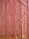 Banarasee Chanderi Cotton Salwar Kameez Fabric With Dupatta Buta Design-Peach