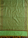 Banarasee Chanderi Cotton Salwar Kameez Fabric With Dupatta Buta Design-Green