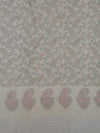 Banarasee Cotton Silk Salwar Kameez Hand-Printed Fabric-White