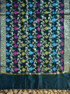 Banarasee Chanderi Cotton Salwar Kameez Fabric With Dupatta Buta Design-Deep Green