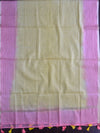 Banarasee Cotton Silk Resham Buti Salwar Kameez Fabric With Ombre Dyed Dupatta-Pink & Yellow