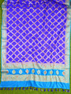Banarasee Salwar Kameez Glossy Semi Silk Fabric-Blue