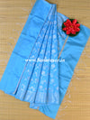 Banarasee Art Silk Dupatta Silver Zari Jaal Dupatta-Blue