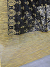 Banarasee Handloom Net Saree With Ghichha Work-Black