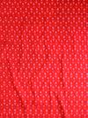 Pure Handloom Mul Cotton Ikkat Print Suit Set-Red & Black