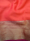 Banarasee Organza Mix Saree With Tanchoi Design Zari Border-Red